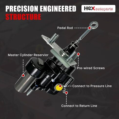 Hex Autoparts 52-7414 Hydro Boost Power Brake Booster متوافق مع 2012-2014 Chevy Silverado 2500 HD 3500 HD، Suburban 2500 & GMC Sierra 2500 HD 3500 HD، Yukon XL 2500، استبدال 527414 22745517 in Kuwait