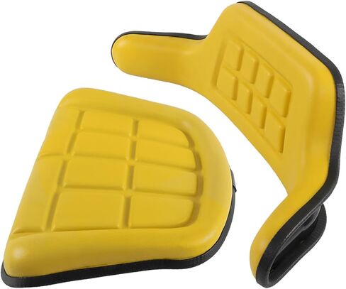 طقم وسادة مقعد أصفر مكون من قطعتين من WFLNHB يناسب الاستبدال لنماذج لودر حفار John Deere 301A 310 310A 310B 401 401B 401C 401D in Kuwait