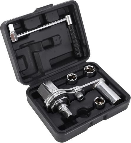 HUIOP Torsion Multiplier Lug Nut Remover, with 1:16 Gear Ratio, for Car SUV Tire Maintenance, with 17mm, 19mm, 21mm Sockets, Suitable for frequent tire changes in Kuwait