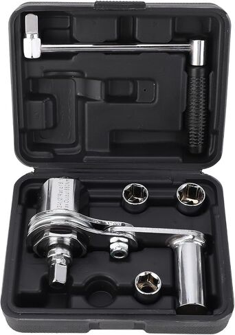 HUIOP Torsion Multiplier Lug Nut Remover, with 1:16 Gear Ratio, for Car SUV Tire Maintenance, with 17mm, 19mm, 21mm Sockets, Suitable for frequent tire changes in Kuwait