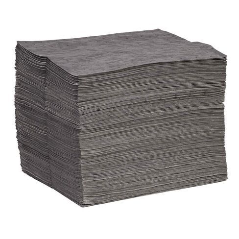 Universal Defender Absorbent Mat Pad, Lightweight, Polypropylene, 19" x 15" (L x W), Gray, Pack of 200 (GPB200S) in Kuwait