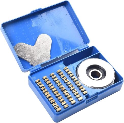 Embossing Printing Wheel Kit for FR-900 FR-770 Continuous Sealing Machine, 104/set of Copper Character Grain Sets with Iron Wheel and Storage Case in Kuwait