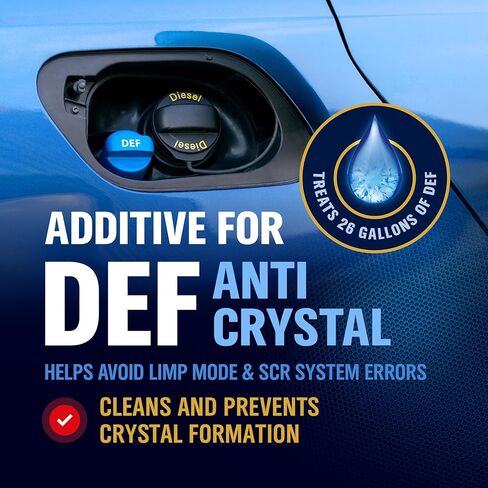 WoldoClean DEF Crystal Treatment 1:400 Ultra Concentrated 8.45 fl oz - Diesel Exhaust Fluid Additive SCR Cleaner, Treats 26.4 Gallons, Up to 5 Tank Refills in Kuwait