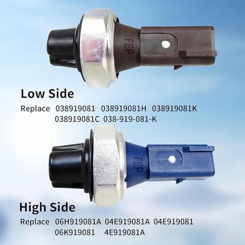 2 PCS Engine Oil Pressure Sensor Sender - Direct Fit for Audi A4 Q5 TT & VW Jetta Golf Passat Tiguan 2.0T - Replace 04E919081A 038919081K in Kuwait