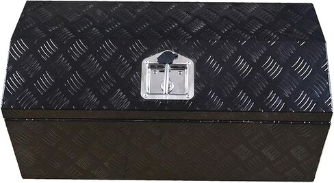 30 Inch Black Tool Box Aluminum Trailer Box Tongue Storage Pentagonal 30 inch(L) x 13 inch(W) x 13 inch(H) in Kuwait