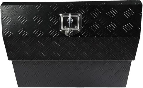 30 Inch Black Tool Box Aluminum Trailer Box Tongue Storage Pentagonal 30 inch(L) x 13 inch(W) x 13 inch(H) in Kuwait
