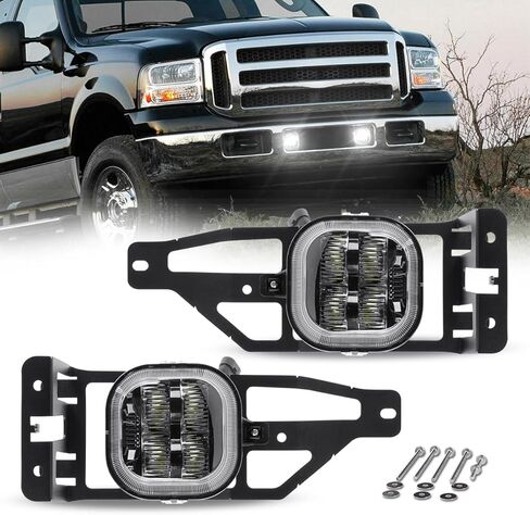 BICYACO ترقية مصابيح الضباب LED لـ 2015-2020 Ford F150، 2017-2022 F250 F350 F450 F550 Super Duty، مجموعة تجميع مصابيح الضباب LED 4 بوصة، مجموعة مصابيح مصد مقاومة للماء 36 وات - زوج واحد in Kuwait