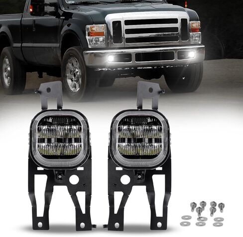 BICYACO ترقية مصابيح الضباب LED لـ 2015-2020 Ford F150، 2017-2022 F250 F350 F450 F550 Super Duty، مجموعة تجميع مصابيح الضباب LED 4 بوصة، مجموعة مصابيح مصد مقاومة للماء 36 وات - زوج واحد in Kuwait