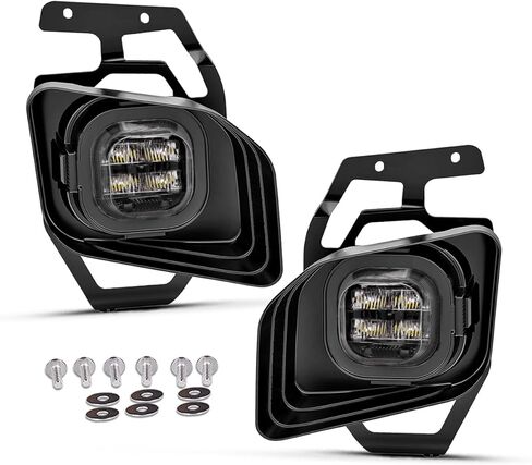 BICYACO ترقية مصابيح الضباب LED لـ 2015-2020 Ford F150، 2017-2022 F250 F350 F450 F550 Super Duty، مجموعة تجميع مصابيح الضباب LED 4 بوصة، مجموعة مصابيح مصد مقاومة للماء 36 وات - زوج واحد in Kuwait
