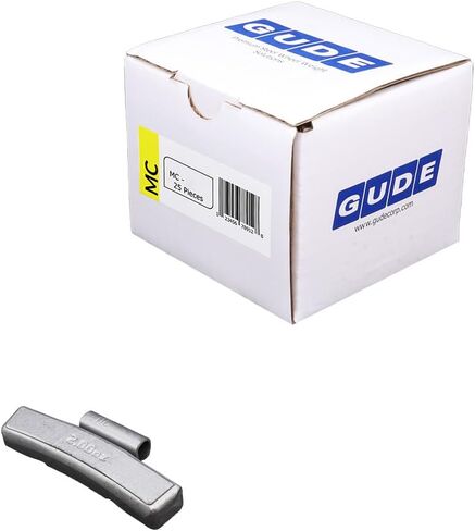 أوزان موازنة عجلة الإطارات GUDE من الفولاذ المطلي من النوع MC (FE) مشبك على 25 قطعة (2.50 أونصة) in Kuwait