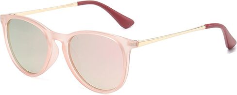 Kursan Polarized Kids Sunglasses for Girls Boys Mirrored Lens Vintage Sun Glasses Shades Age 3-9, 100% UV Protection in Saudi Arabia