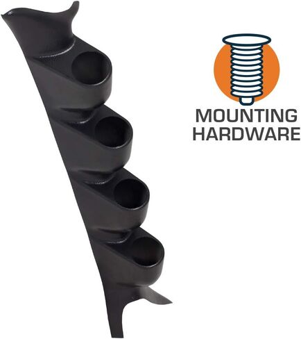 GlowShift Black Quad Pillar Gauge Pod Compatible with Ford Super Duty F-250 F-350 Power Stroke 1999-2007 - ABS Plastic - Mounts (4) 2-1/16" (52mm) Gauges in Kuwait