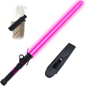 Gianby Light Sword Toy for Kids, Rechargeable Light Up Saber Set, LED Dual Light Sword with Belt Clip for Galaxy War Fighter Warriors, Halloween Cosplay Party Kid Gift, Christmas Birthday Present in Saudi Arabia
