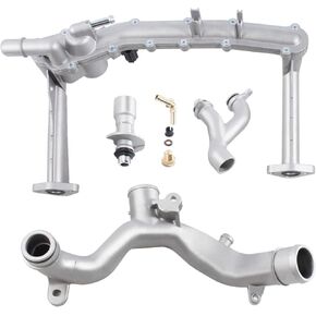 Upgraded Metal Coolant Water Pipe System Kit, Cooling System Replace Kit Used for 2014-2020 Land Rover Discovery LR4 Range Rover Sport Velar, Jaguar F-Pace F-Type XE XF XJ 3.0L V6 AJ811340 LR090630 in Saudi Arabia