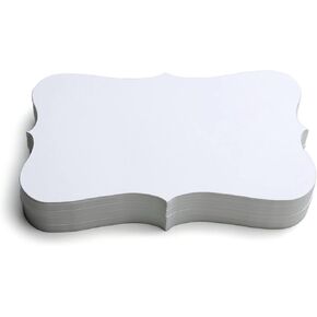 PPAPPAPPIYO 3x5 مخزون بطاقات الفهرس الأبيض / مجموعة من 50 بطاقة فهرسة فارغة 300gsm (أبيض) in Kuwait