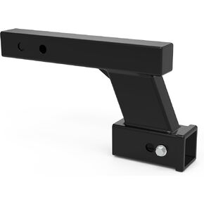 RETURE Trailer Hitch Receiver Adapter, 7500lbs Dual Hitch Extender Receiver, 6" Drop/Riser, 8.5" and 10.5" Extension Length, Fits for 2" Trailer Receivers in Kuwait