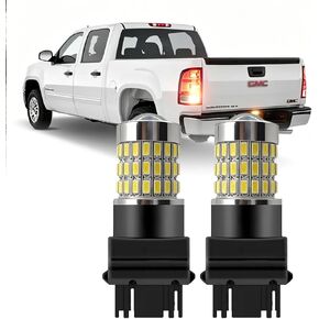 LED Backup Reverse Light Bulbs for GMC Sierra 1500 1999-2013, 6000K White, 3156 3157, 2 Pack in Kuwait