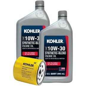 2 Qts Synethetic Blend 10W30 (FKA) Kohler Engine Oil & 52 050 02-S Oil Filter in Kuwait