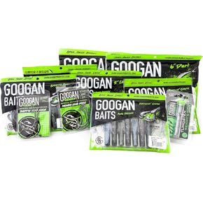 Googan Baits Texas Rig Bundle - Complete Bass Fishing Gear with Soft Plastic Lures, Hooks, Weights, and Fishing Accessories - Ideal for Fishing Tackle Box in Saudi Arabia