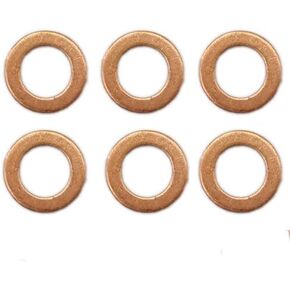 3900808 6 *NEW Injector Copper Seals Sealing Washers Generic OEM Replacement For RAM Cummins 9mm B5.9 4B case in Kuwait