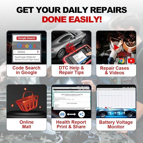 Launch Scanner CRP129i V3.0(Upgrade of CRP123I), Professional OBD2 Scanner Diagnostic Tool with ABS and SRS, ENG, Transmission, FCA AutoAuth Code Reader for Cars and Trucks,Oil,DPF,TPMS Car Scan Tool in Kuwait