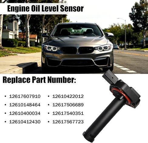 مستشعر مستوى زيت المحرك متوافق مع BMW 328i 335i 525i 528i 535i 2007-2013، يستبدل OE 12617607910 12610148464 12610400034 in Kuwait