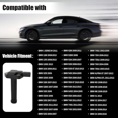 مستشعر مستوى زيت المحرك متوافق مع BMW 328i 335i 525i 528i 535i 2007-2013، يستبدل OE 12617607910 12610148464 12610400034 in Kuwait