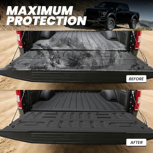 LASFIT Tailgate Mat for Ford F-150 2015-2020, Heavy Duty Tailgate Protector for Work Trucks & Daily Use, Anti-Slip Truck Tailgate Liner, Scratch Resistant All-Weather Tailgate Pad Easy to Clean in Kuwait