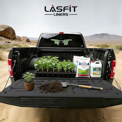 LASFIT Tailgate Mat for Ford F-150 2015-2020, Heavy Duty Tailgate Protector for Work Trucks & Daily Use, Anti-Slip Truck Tailgate Liner, Scratch Resistant All-Weather Tailgate Pad Easy to Clean in Kuwait