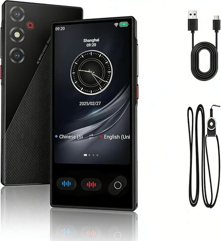 2026 Upgrade Language Translator Device, Instant Translator with 148 Languages, Translator Device no WiFi Needed with 19 Languages, Long-Lasting Portable AI Translator for Business Travel Study in Kuwait