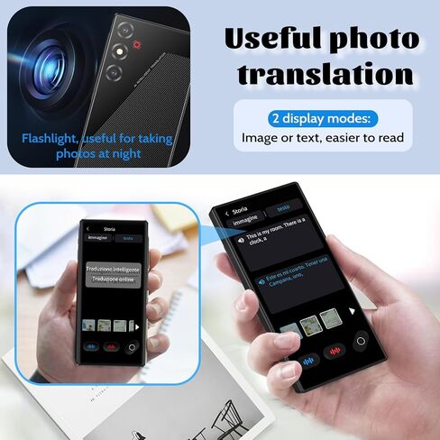 2026 Upgrade Language Translator Device, Instant Translator with 148 Languages, Translator Device no WiFi Needed with 19 Languages, Long-Lasting Portable AI Translator for Business Travel Study in Kuwait