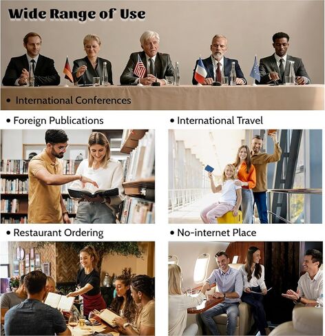 2026 Upgrade Language Translator Device, Instant Translator with 148 Languages, Translator Device no WiFi Needed with 19 Languages, Long-Lasting Portable AI Translator for Business Travel Study in Kuwait