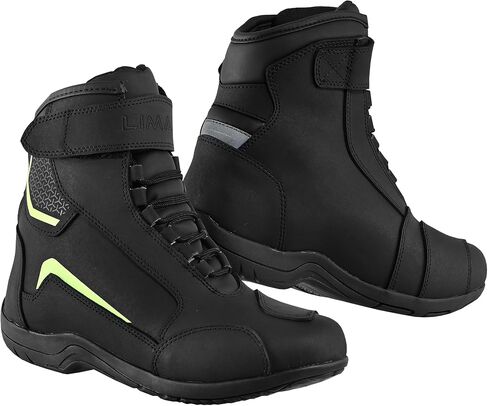Men’s Motorcycle Boots – Waterproof Leather Biker Riding Shoes with Anti-Slip Sole & Breathable Lining – CE Approved, Ankle Support in Saudi Arabia