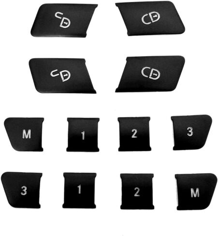 Black Lock Unlock Button Cover Seat Memory Door Patch Switch Trim Interior Decoration Replacement for Mercedes Benz GLK ML GL A B C E Class C117 GLA CLA CLS X156 GLE GL GLS Accessories in Kuwait
