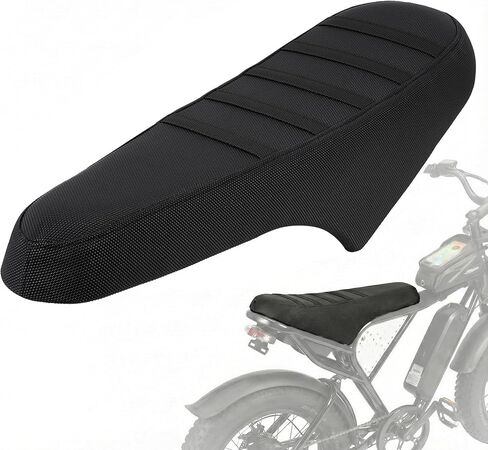 Anti-Slip Seat Cover Replacement Compatible with Ridstar Q20 / Q20 Pro / Q20 Lite – Carbon Fiber Texture PVC Skin, Waterproof & UV-Resistant (DIY Installation) (Black) in Kuwait