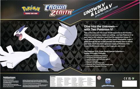 Pokemon Trading Card Game: Unown V & Lugia V Crown Zenith Box Set in Kuwait