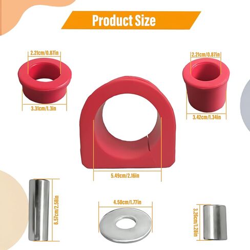 Rack and Pinion Bushing Kit Compatible with Toyota 4Runner 1996-2002 Compatible with Tacoma 1995-2004 Compatible with Pickup 1995 Replace# 8.10103R in Kuwait