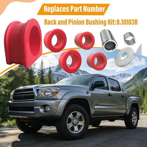 Rack and Pinion Bushing Kit Compatible with Toyota 4Runner 1996-2002 Compatible with Tacoma 1995-2004 Compatible with Pickup 1995 Replace# 8.10103R in Kuwait