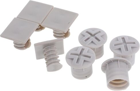 GARVALON Slide Fixing Screw Caps Plastic Replacement Set for Slides, 2.3cm Square Bolt Nut Covers, Playground Safety Accessories for Boys, 4pcs in Kuwait