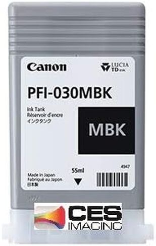 Matte Black Ink 55ml (PFI-030MBK) for Canon imagePROGRAF TM-240, TM-340, TA-20 and TA-30 in Kuwait