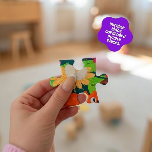 Dinomini Floor Puzzles for Toddlers 4-in-1 Value Pack - 4 x Puzzles for Toddlers 2-4 - 24, 36, 48 & 60 Pieces - Preschool Learning Activities - Learning & Educational Toys in Kuwait