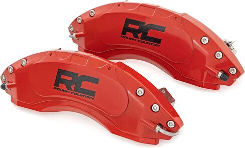 Rough Country Brake Caliper Covers for Toyota Tacoma (2024-2025) SR/SR5/TRD Prerunner - Red Corrosion Resistant Finish, Aluminum Front & Rear Brake Caliper Cover (Set of 4) in Kuwait