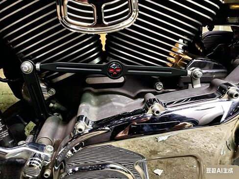 ESUBOSHI Black Skull Custom Gear Shift Linkages Link Cruiser متوافق مع 1980-2018 Harley Davidson Street Glide Road Glides Harley FLHTC Softail Deluxe in Kuwait