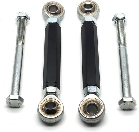 MZS Motorcycle Lowering Kit Compatible with EX 250 EX250 2008 2009 2010 2011 2012, 0-4" Rear Drop Links Adjustable Accessories Black in Kuwait