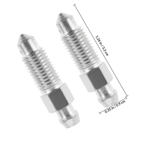 2pcs M8x1 Metal Brake Bleeder Screws Hydraulic Fork Air Bleed Valve Screws for Motorcycle Brake Line Bleeding Replacement Parts in Kuwait