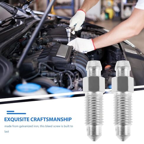2pcs M8x1 Metal Brake Bleeder Screws Hydraulic Fork Air Bleed Valve Screws for Motorcycle Brake Line Bleeding Replacement Parts in Kuwait