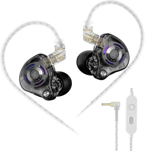KZ Gale USB C Headphones, Wired Earbuds for Samsung S25 S24 S23 FE S22 S21 S20 A53 A54 Type C IEM Earphone with Microphone Built-in DSP Sound Card for iPhone 16 Pro Pixel 9 Pro (Type-C, Black) in Saudi Arabia