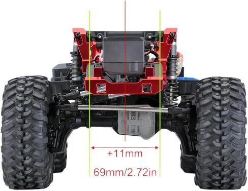 CNC Aluminum Front and Rear Shock Towers Mount for 1/10 RC Crawler 8216 Upgrade Part Compatible with 1/10 RC Crawler in Kuwait