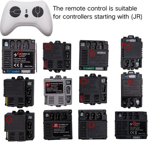 Replacement Remote Control Power Wheels for Kids 12V 24V 2.4GHz Bluetooth Ride on Toy Car, Compatible with JR1839FCC HY2025RX-SE-12V JR1922RXS ZCY1810RX in Kuwait