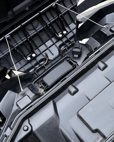 غطاء Fusebox لـ Polaris Sportsman 450 570 850 XP 1000 ACE Hawkeye Scrambler 2014-2025، غطاء بطارية صندوق من البلاستيك الأسود لملحقات Sportsman UTV، استبدل OEM # 4015011 in Kuwait